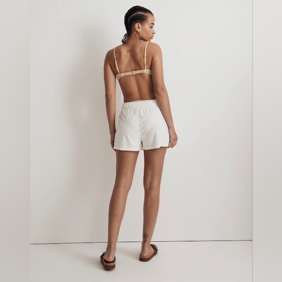 Madewell Terry Jacquard Drawstring Sweatshorts, Women's Size Large NWT - Picture 4 of 5